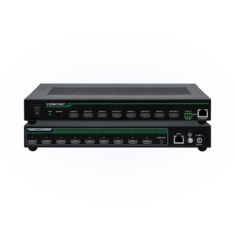 Контроллер видеостен HDMI 4×9 Vissonic VIS-UHD0409-VW-S