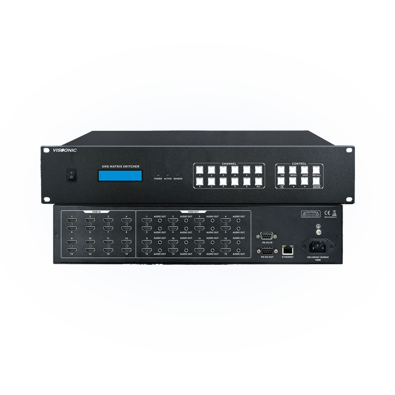 Матричный HDMI-коммутатор 16×16 Vissonic VIS-PHD1616