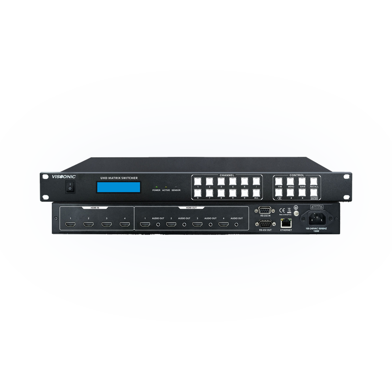 Матричный HDMI-коммутатор 4×4 Vissonic VIS-PHD44