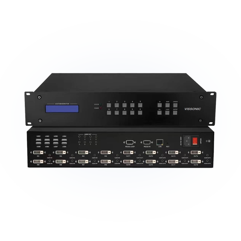 Матричный коммутатор DVI 8×8 Vissonic VIS-DVI0808-VW