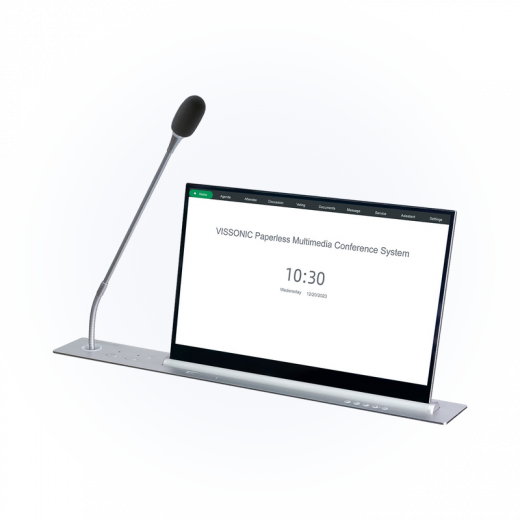 Выдвижные мониторы с микрофоном Vissonic серии LSSCM