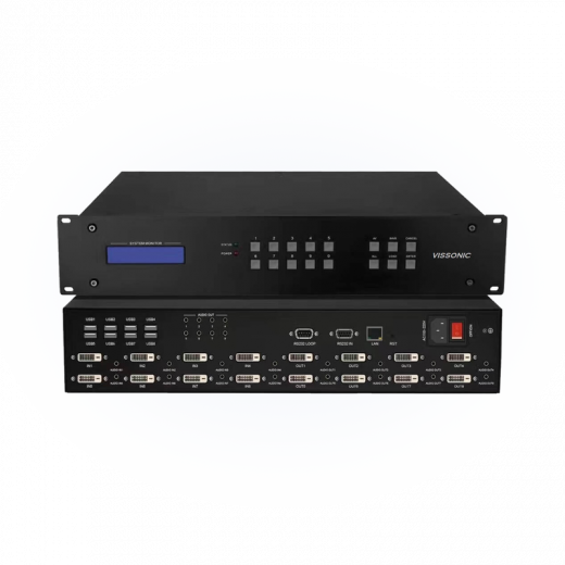 Матричный коммутатор DVI 8×8 Vissonic VIS-DVI0808-VW